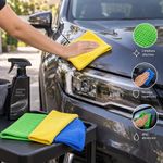 Set de 3 Paños de Microfibra Multiusos para Auto de 15.75 Plg sin Pelusa