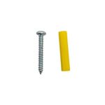 Tornillo para Lámina con Cabeza Redonda #8 x 1 1/4 Plg Galvanizado en Bolsa de 12 Unidades