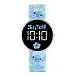 Reloj LED Infantil Disney Stitch en Color Azul Claro