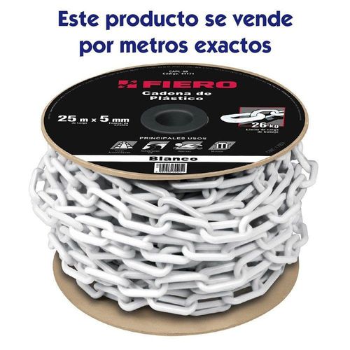 Cadena De Plástico Blanco De 30 Lbs - Fiero