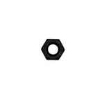Tuerca Hexagonal de Acero Grado 5 Negro NC 1/4 Plg 20 Hilos en Bolsa con 10 Piezas