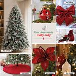 Lazo Decorativo Navideño Rojo de Poliéster 35 x 34 x 16 cm