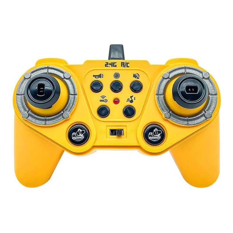 Camión Mezclador a Control Remoto 2.4 GHz Escala 1:12 en Color Amarillo