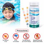 Kit de Tiras Reactivas de Prueba 6 en 1 para Piscina, 50 Unidades