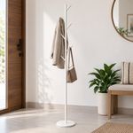 Colgador de Sacos Metalico Blanco 27x27x173 cm