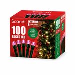 Serie LED Fucsia Neón de 100 Luces y 8 Funciones