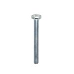 Tornillo Hexagonal Métrico Galvanizado M6 x 50 mm Rosca Gruesa en Bolsa de 10 Unidades