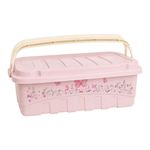 Organizador Decora Gran Box con Tapa, Seguro y Asa Rosado 9.3 L