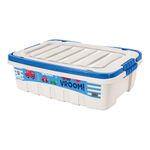 Caja Organizadora Decora Gran Box con Tapa y Seguro Diseño de Carros Azul 40.5 x 29 x 12.2 cm