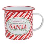Taza Navideña con Diseño de Santa Color Rojo