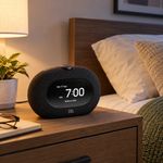 Kit Barra de Sonido Bar 300MK2 de 5.0 Canales y Radio Reloj Horizon 3 con FM y Bluetooth Negro, 2 Piezas