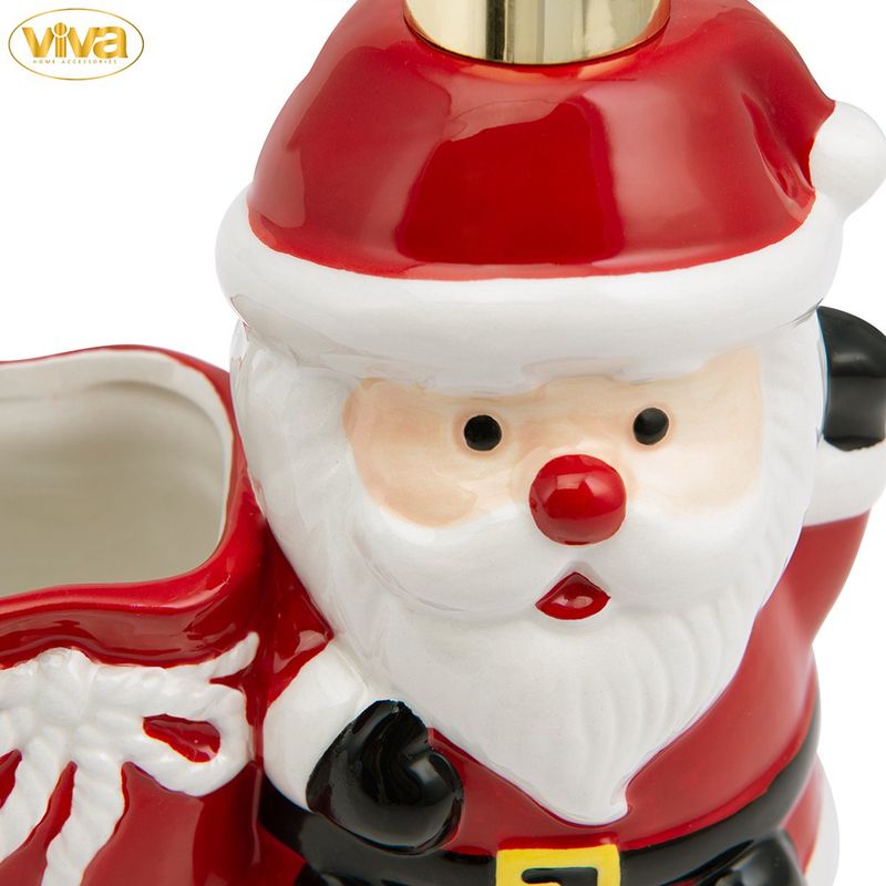 Dispensador de Jabón Líquido Navideño con Organizador Santa Claus