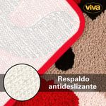 Alfombra de Baño Reno Navideño Roja