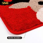 Alfombra de Baño Reno Navideño Roja