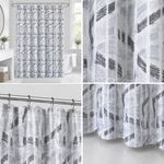 Cortina de Baño 183 x 178 Cm Color Gris