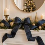 Listón Decorativo Navideño Azul 6.35 cm × 9.1 m