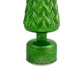 Árbol de Vidrio con Movimiento y Luz LED de 39 cm para Decoración Navideña Verde