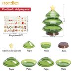 Dulcera Árbol de Navidad Desarmable con 3 Niveles 36 cm