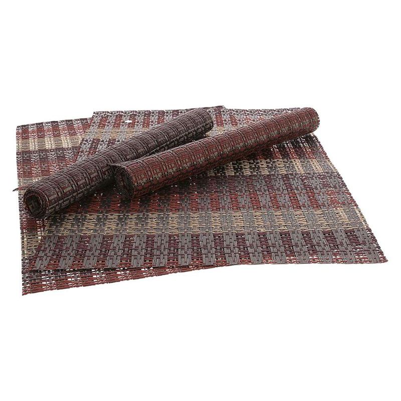 Set de 4 Individuales Color Chocolate de 45 x 30 Cm