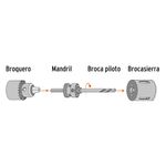 Broca Sierra Bimetálica para Metal y Madera de 2-3/8 Plg
