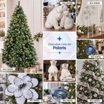 Oso Decorativo Navideño Sentado de 23 x 22 x 31 cm Color Blanco