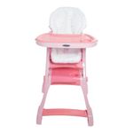 Silla de Bebé para Comer Kínder 2 en 1 Estampados de Triángulos Color Verde y Celeste