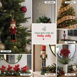 Cascanueces Decorativo con Tambor en Colores Rojo y Azul 61 cm