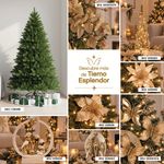 Mariposa Decorativa Escarchada de 5 x 27 x 35 Cm Dorada para Arreglos Navideños