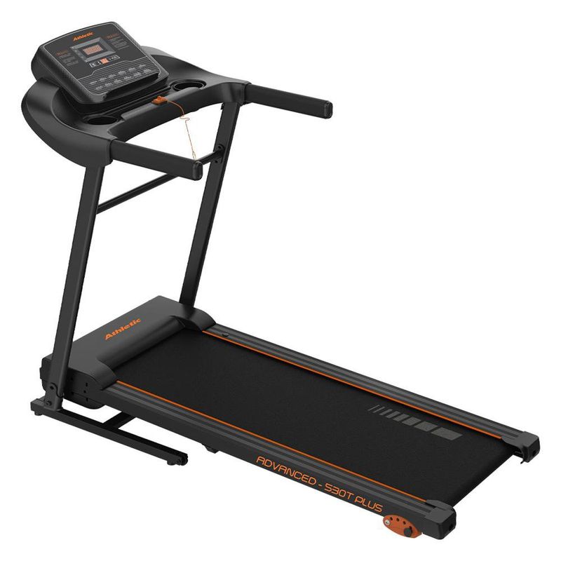 Caminadora Eléctrica Plegable Athletic Vision 530T Plus de 2 HP con Inclinación Manual y Porta Tablet Negro