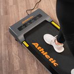 Caminadora Eléctrica DF100 de 1 HP con Control Remoto y Pantalla LED para Casa y Oficina Gris