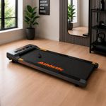 Caminadora Eléctrica DF100 de 1 HP con Control Remoto y Pantalla LED para Casa y Oficina Gris