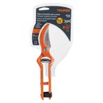 Tijera de Paso para Poda Forjada de 8.5 Plg con Cuchilla de Tratamiento Térmico y Tope Anti-impacto Naranja