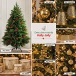 Árbol de Navidad con Piñas y Bayas 1.20 Metros