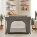 Corral de Juegos Plegable para Bebé Easy Fold Gris 125 x 125 x 74 cm