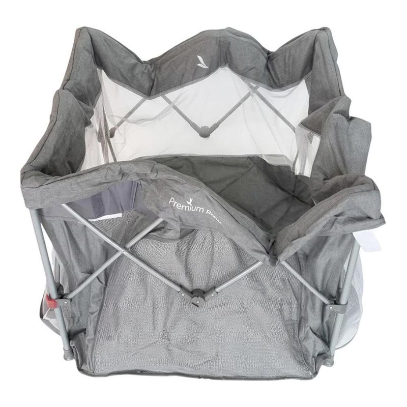 Corral de Juegos Plegable para Bebé Easy Fold Gris 125 x 125 x 74 cm