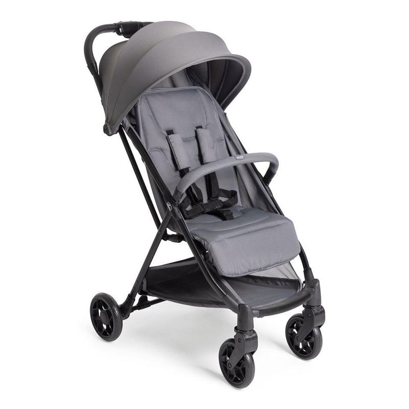 Carruaje Urbino Compacto Reclinable con Plegado de Una Mano Gris 80 x 53 x 103 cm