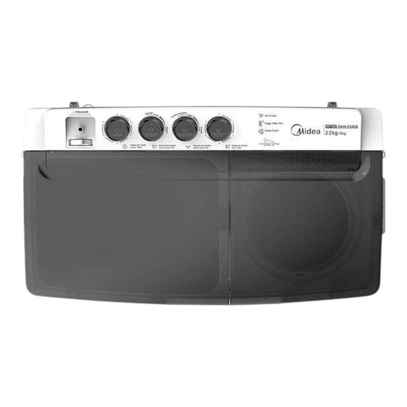 Lavadora Semiautomática Doble Tina Dual Force 11 Kg Color Blanco