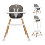Silla de Comer Executive 5 en 1 Gris