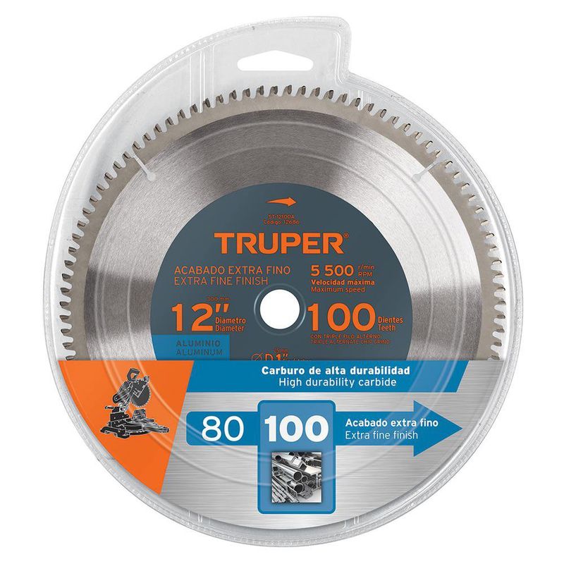 Disco de Sierra Circular para Aluminio de 12 Plg 100 Dientes