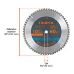 Disco de Sierra Circular para Madera de 10 Plg 60 Dientes