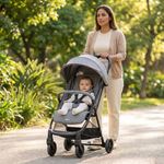 Carruaje Urbino Compacto Reclinable con Plegado de Una Mano Gris 80 x 53 x 103 cm