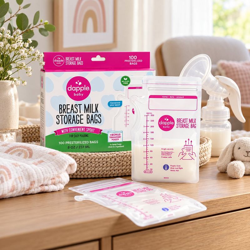 Bolsas para Almacenar Leche Materna Preesterilizadas 237 ml 100 Unidades