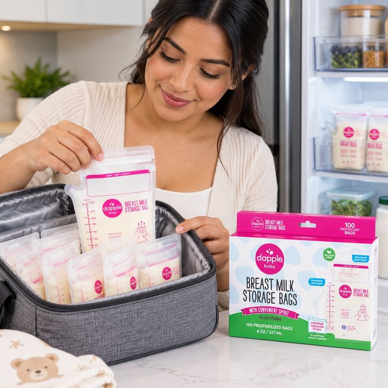 Bolsas para Almacenar Leche Materna Preesterilizadas 237 ml 100 Unidades