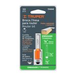 Fresa Corte Recto para Router de 1/2 Plg con Balero