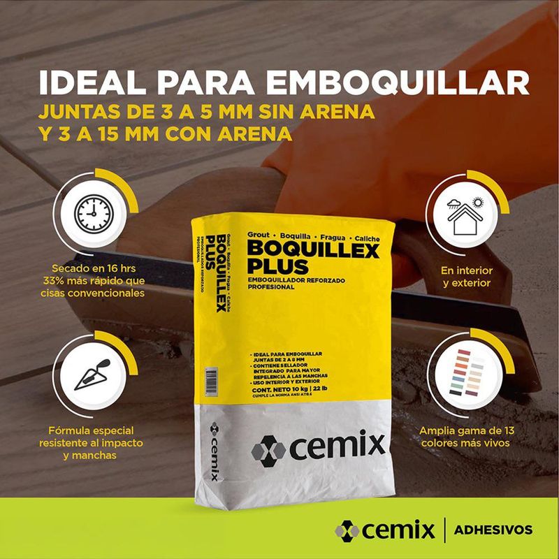 Boquilla Boquillex Plus sin Arena de 10 Kg Color Champagne
