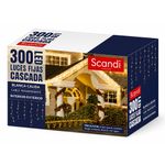 Cascada LED Blanca Cálida de 300 Luces Fijas