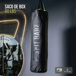 Saco de Box Vacío de Lona de hasta 80 Libras con Cadenas y Gancho Giratorio para Boxeo Negro