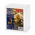 Reno Decorativo con 280 Luces LED Blanca