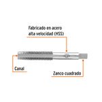 Machuelo Semicónico de 5/32 x 36 Hilos por Plg de Acero HSS