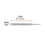 Lima Triangular Gruesa de 5 Plg para Afilado de Sierras